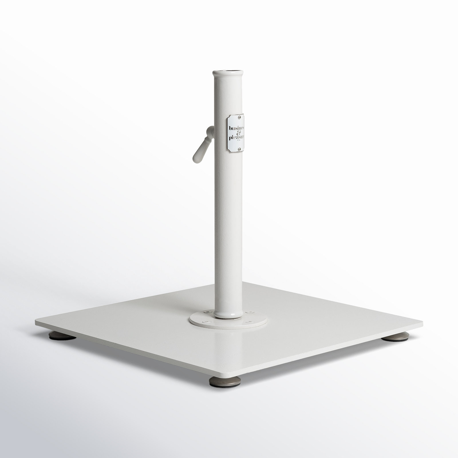35lb In-Ground Umbrella Base, White
