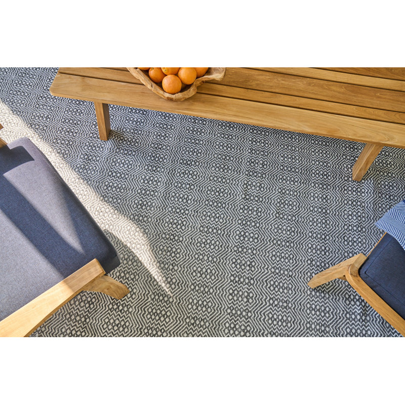 Echo Geometric Area Rug in Ivory, Rectangle 12' x 15'