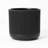 Greenebaum 17.3'' D Round Ribbed Black Planter, Outdoor Plant Pot-409472160-409472167