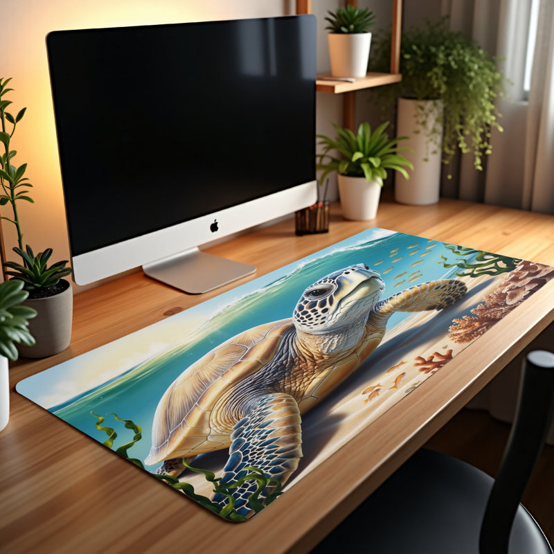 Polyester Desk Pad, 14.4x12.1