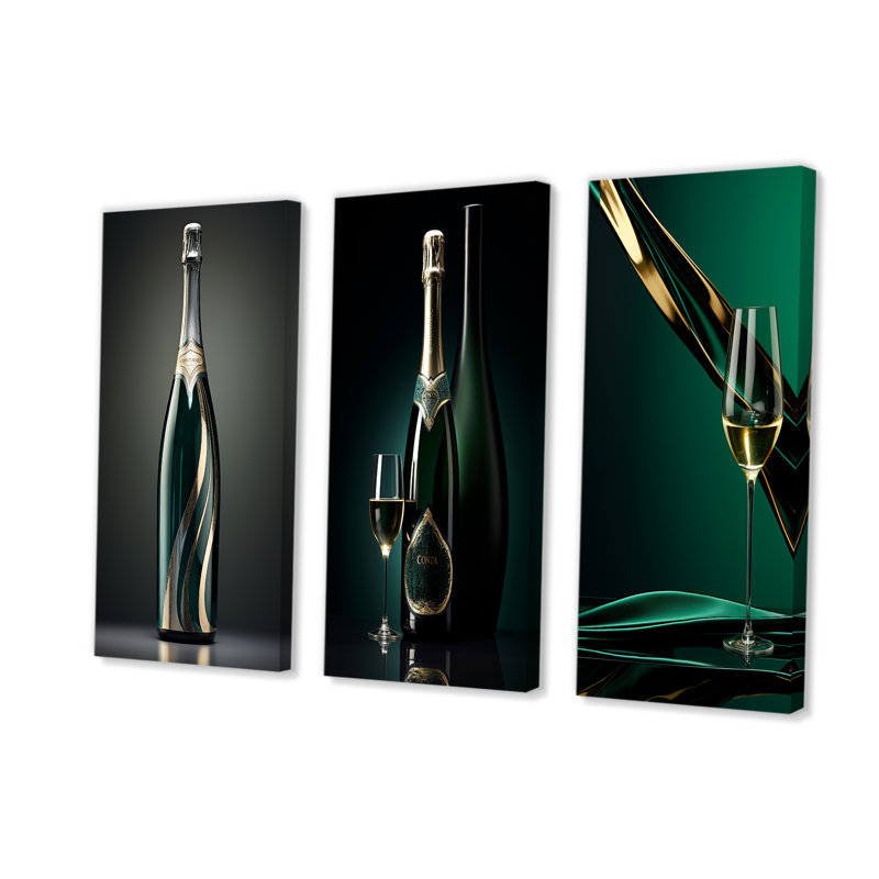 Prestiges Profile Green Champagne, H 28 po x l 36 po, Toile tendue