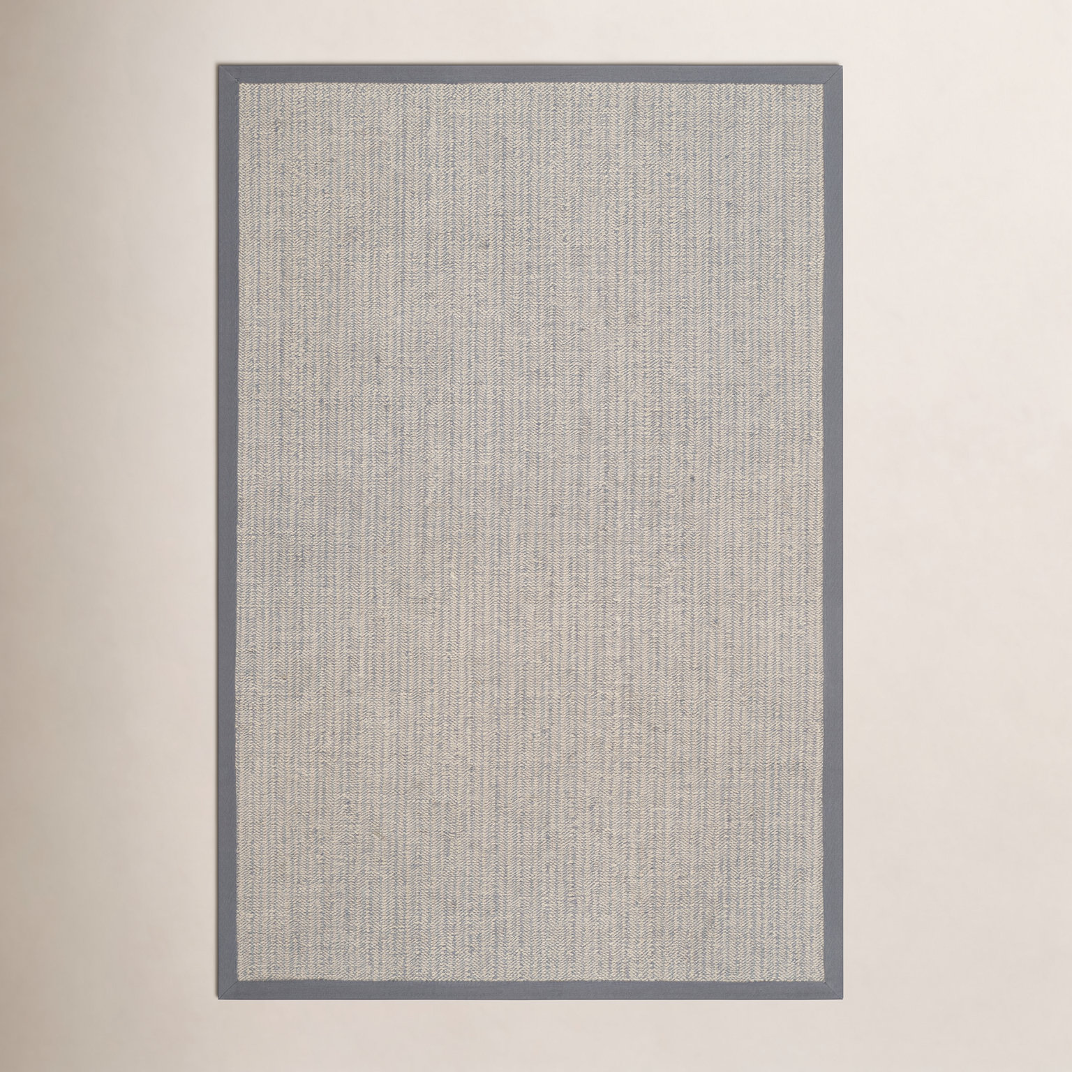 Brown Gray Jute Rug, Rectangle 2'6" x 4'