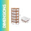 Nitara 5 - Drawer Chest of Drawers Basket Rattan Tall Storage Drawers Bedroom Furniture