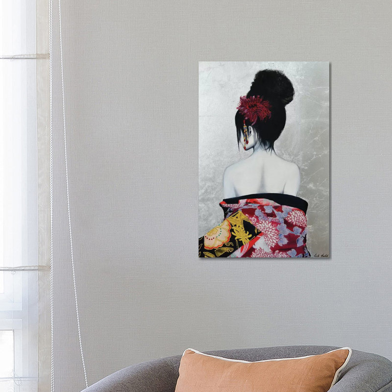 Senkai 1 Piece Painting on Canvas, 66.04cm H x 45.72cm W x 3.81cm D, Wrapped Canvas