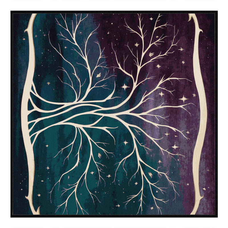 Tapis Celestial Bloom, Carré 3 pi