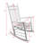 Balcony Porch Adult Rocking Chair - White-1774185836