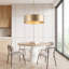 Lustre tambour en métal vieilli 24 po 5 lumières-815719823