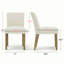 Chaises de salle à manger rembourrées en bois massif à hauteur d'assise 18,5 po-561209200