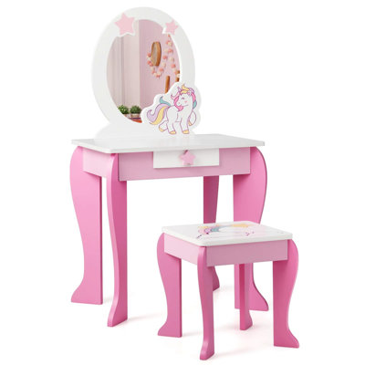 Kids Vanity Set with Mirror