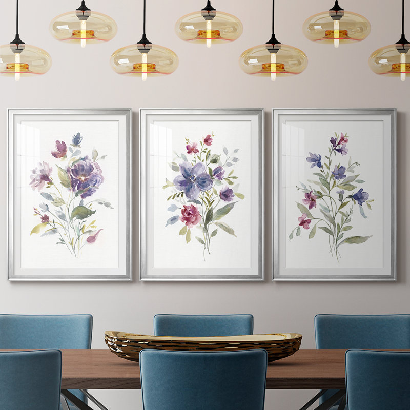 Variété de couleurs I - Impression personnalisée de qualité supérieure avec cadre mat - 3 pièces, H 19 po x l 27 po