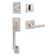 Koln Handleset with Square Thumb Turn, Basel Square Handleset Trim