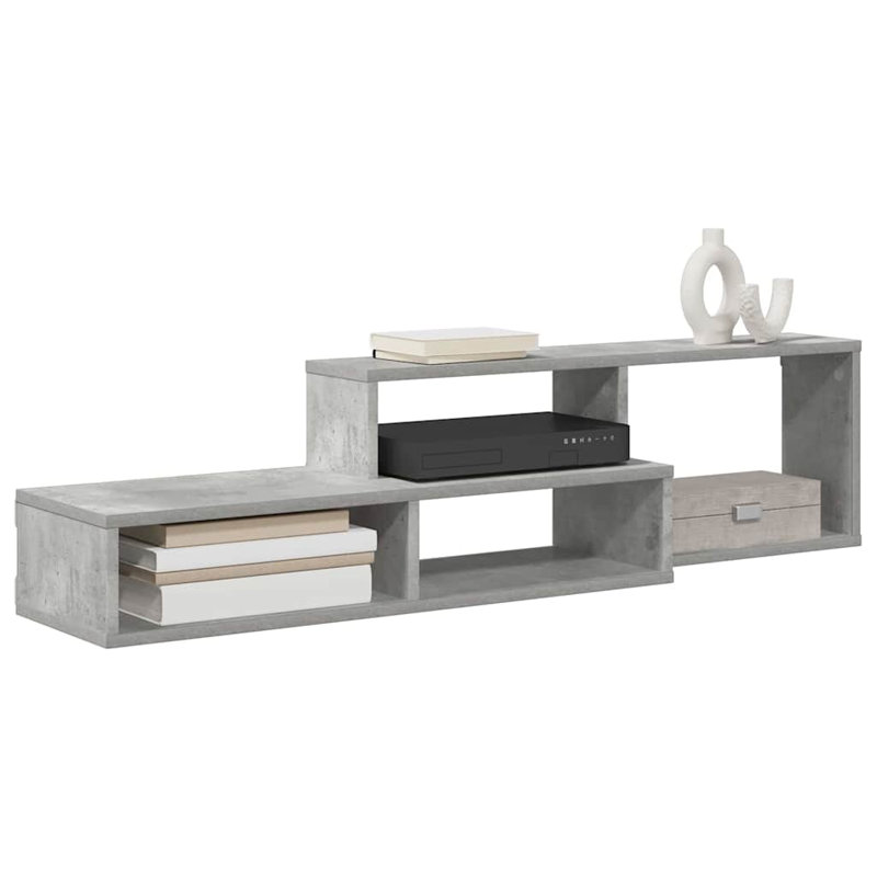 Unfinished TV Stand, Light Grey, 28.5cm H x 120cm L x 25cm W