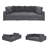 6 - Piece Modular Corduroy Sectional-1163209554