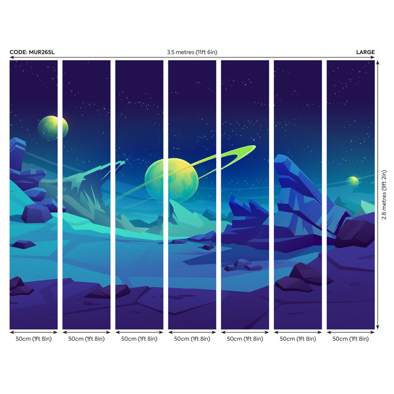 Cadence Matte Wall Mural, 280cm L x 350cm W
