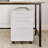 Mobile File Cabinet for Home Office 3 Drawer File Cabinet, for Legal/Letter/A4 File,Round Corner Design,White