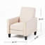 Fauteuil inclinable manuel en lin-1572612985