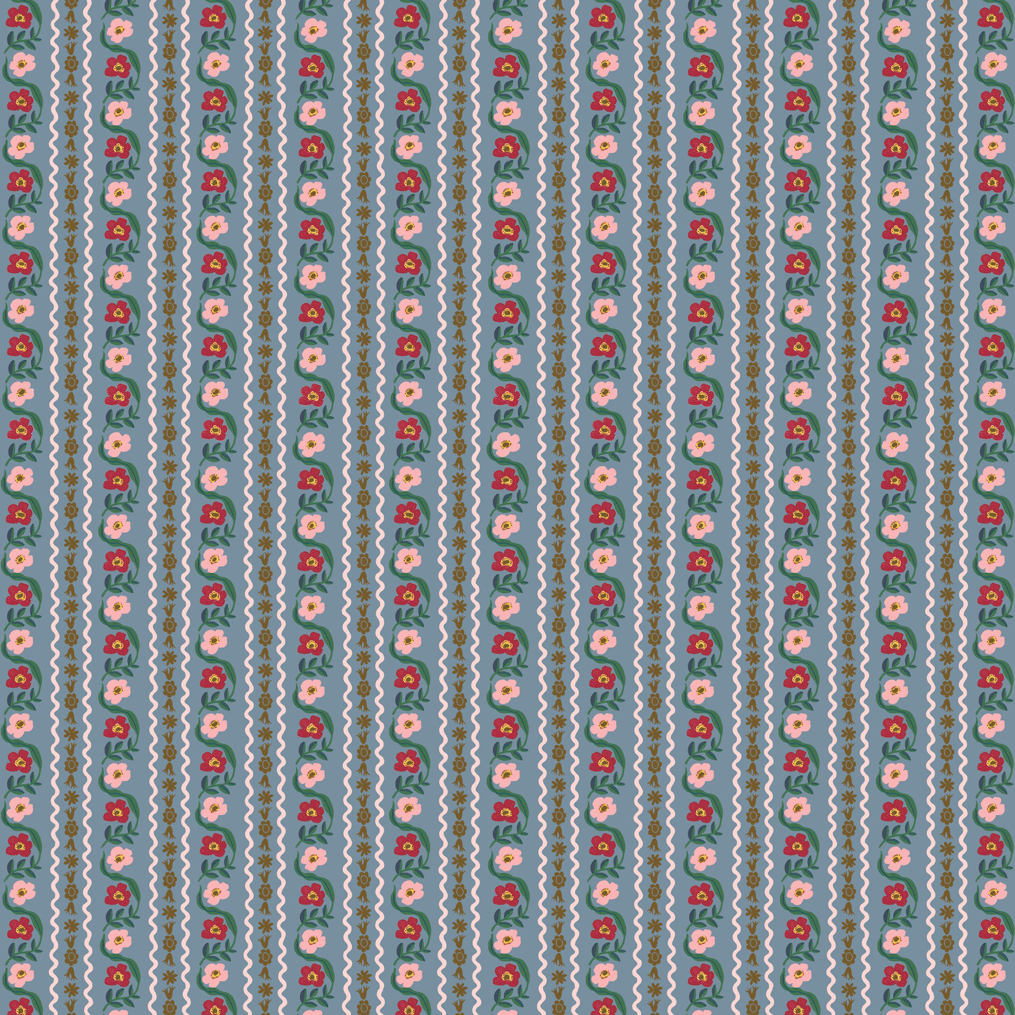 Rifle Paper Co. x Cloth & Company Marion Bed, Delphine Slate, Twin