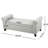 Stylish Upholstered With Storage Compartment, Gray, For Compact Living Space Style Graceful Rolled Arms Fashionable Gray Bench Elegant Small Spaces-368015402