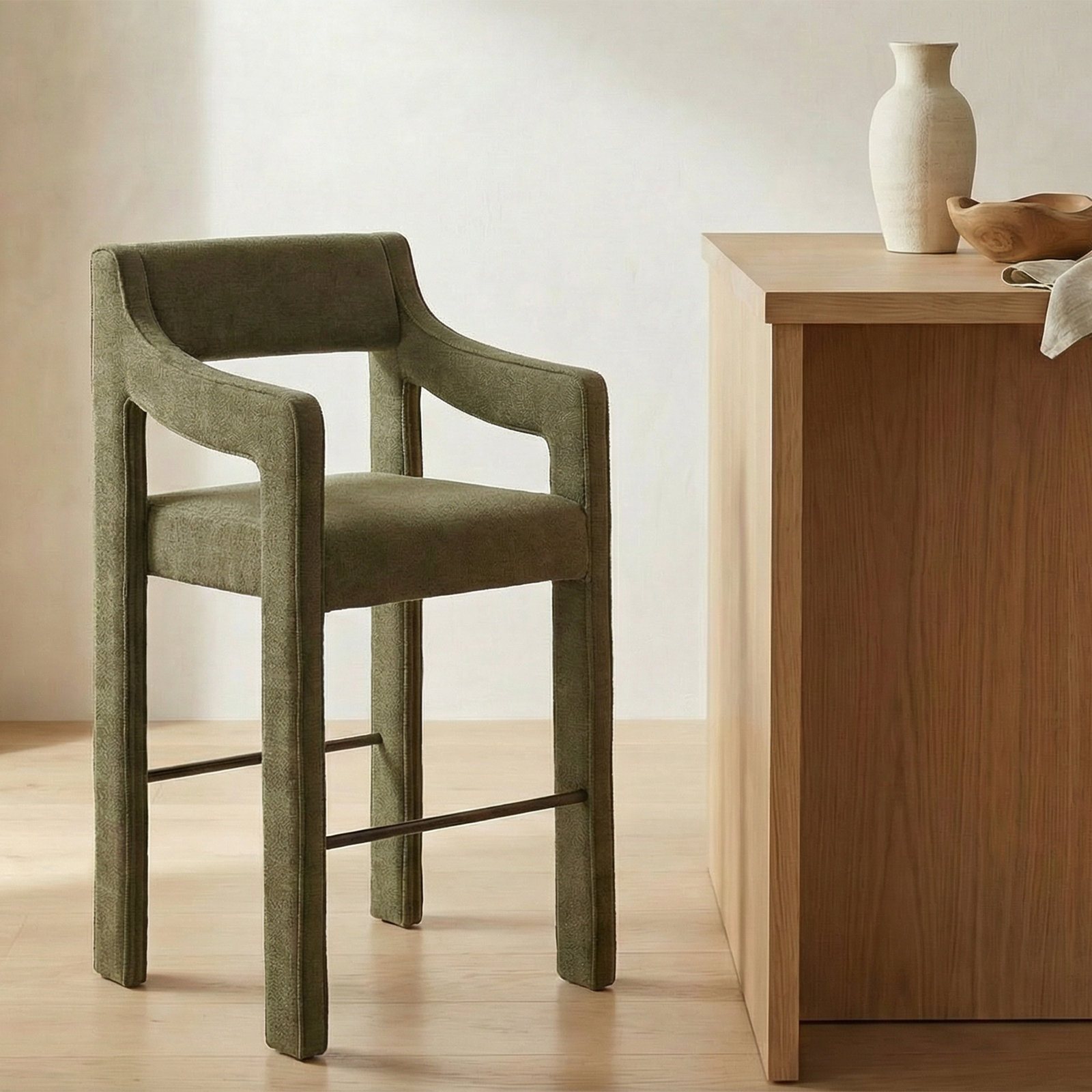 Deanna 26" Bar Stool, Green