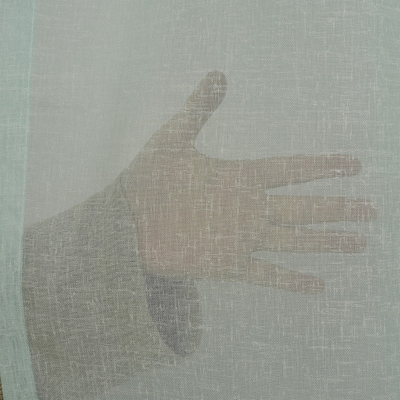 Panneaux de rideaux extra-longs transparents, L 52 po x L 144 po, Bleu sarcelle / vert