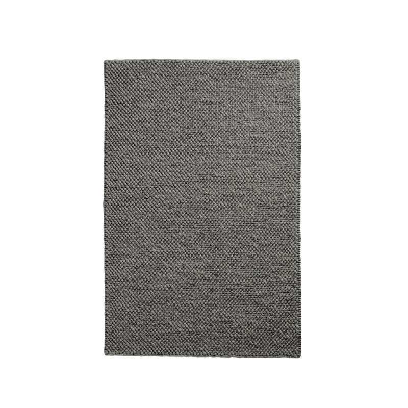 Anthracite Gray Tact Rug, Rectangle 6'5" x 9'8"