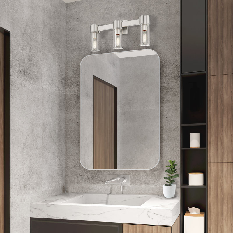Barbette 3 - Light Dimmable Vanity Light, Brushed Nickel