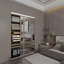 Portes de placard coulissantes en miroir avec trousse de quincaillerie d'installation-52277859