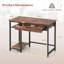 Alexusia Metal Base Writing Desk