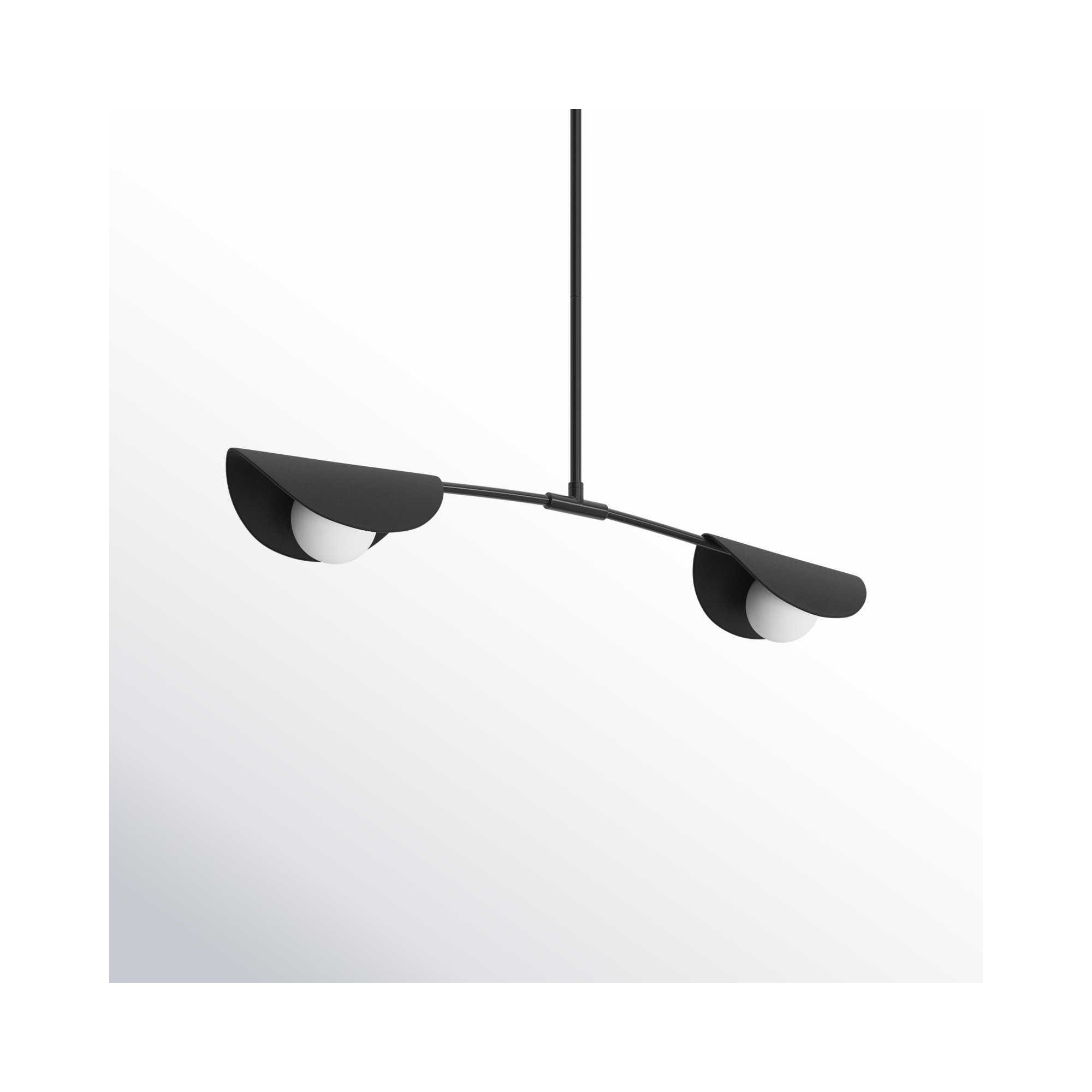 Gamora 2 Light Metal Dimmable Pendant, Matte Black