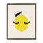 «Lemon with Eyelash», art mural encadré flottant par Jessica Beck-982895749-978377008