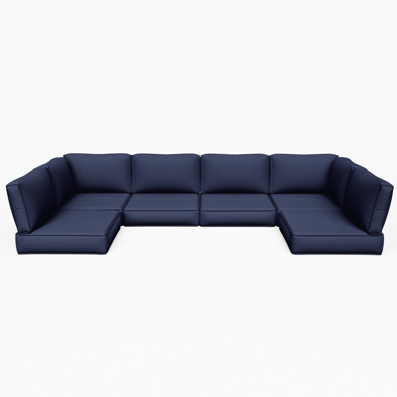 Coussins d'extérieur de 5 po pour coussins d'extérieur modulaires de 6 po (coussins seulement), Marine
