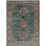 Canterbury Oriental Area Rug in Green/Brown