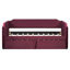 Twin Size Velvet Upholstered Daybed with Pop Up Trundle