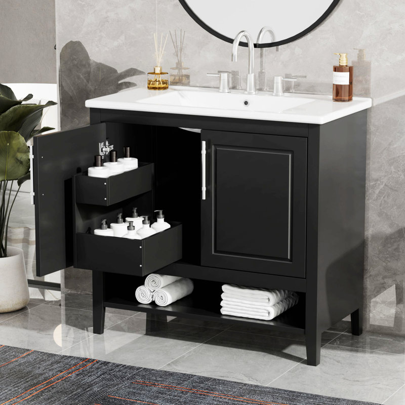 Armoire de salle de bain autoportante Raghnall
