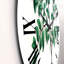 Vintage Green Leaves Plants I - Horloge murale traditionnelle-60329155