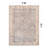 Elise Blue Distressed Medallion Rug – Flat Pile, Washable With Non-Slip Backing-73307937