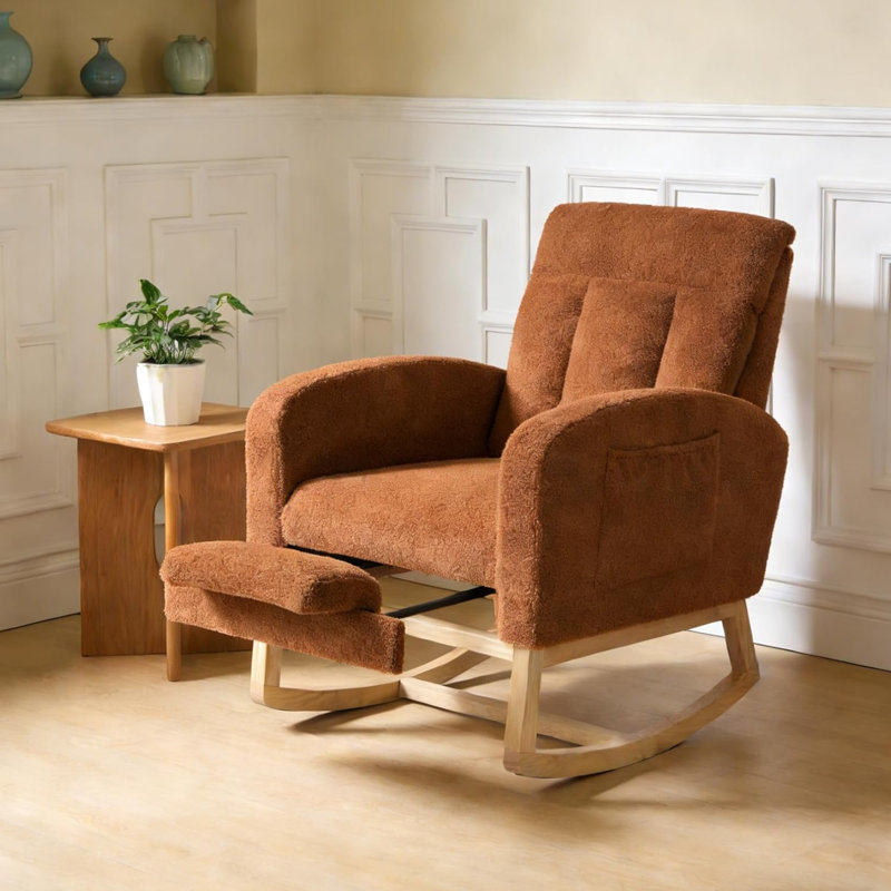 Upholstered Accent Chair, Brown