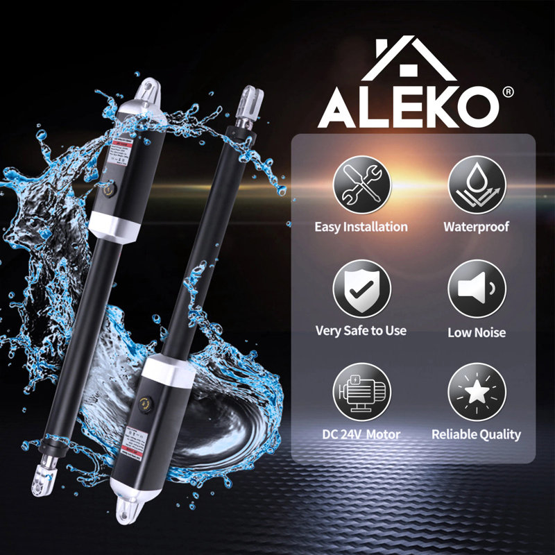 ALEKO ETL Listed Dual Swing Gate Opener with Backup Kit