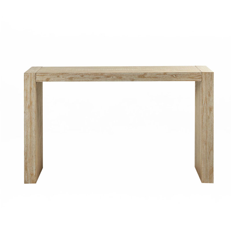 Console en bois, Naturel, H 36 po x l 64 po x P 15 po