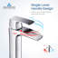 Robinet de salle de bain cascade à un trou Blossom - Robinet de lavabo à poignée simple en laiton massif - F01305 01-26760274