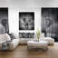 «African Elephant in Dark Artwork», reproduction d'impression sur toile tendue-29496720