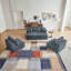 Flannelette 4-seater American Style U-shaped Compressed Sofa-1477658778