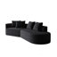 Canapé modulaire surdimensionné moderne en chenille avec sièges très profonds et larges, 4 coussins décoratifs et une combinaison gratuite pour le salon et la chambre à coucher-1148963611-1148963609