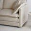 Repose-pieds en tissu chenille beige avec repose-pieds pour canapé de salon | Idée de cadeau-917694893