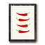 Hot Peppers - Reproduction d'art sur papier encadrée-427506802-427506803