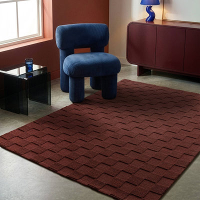 Cecilly Rectangle Wool Hand Tufted Dhurrie Area Rug