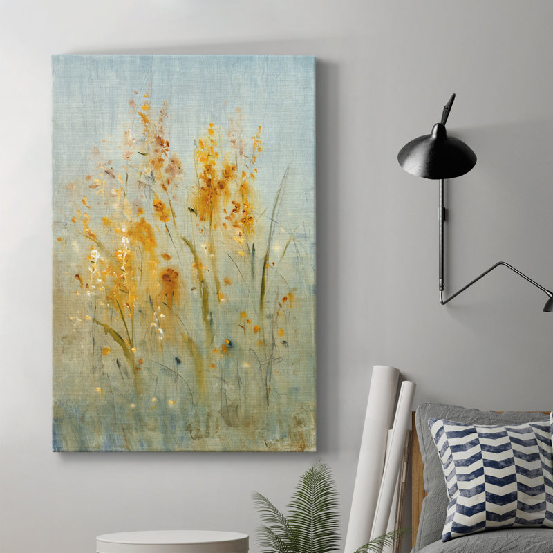 Vaporisateur de fleurs sauvages I - peinture sur toile tendue, H 18 po x l 12 po x P 1 po