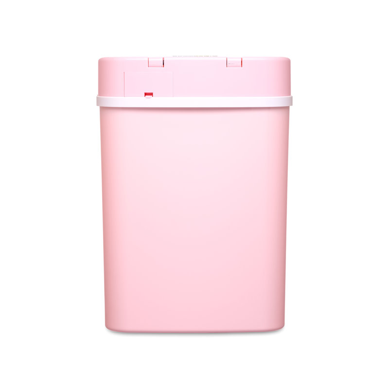 Pink 3.2 Gallon Touchless Plastic Trash Can
