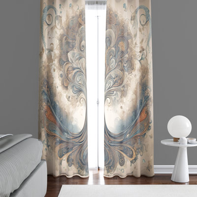 Paire de rideaux semi-transparents en polyester Easthampton