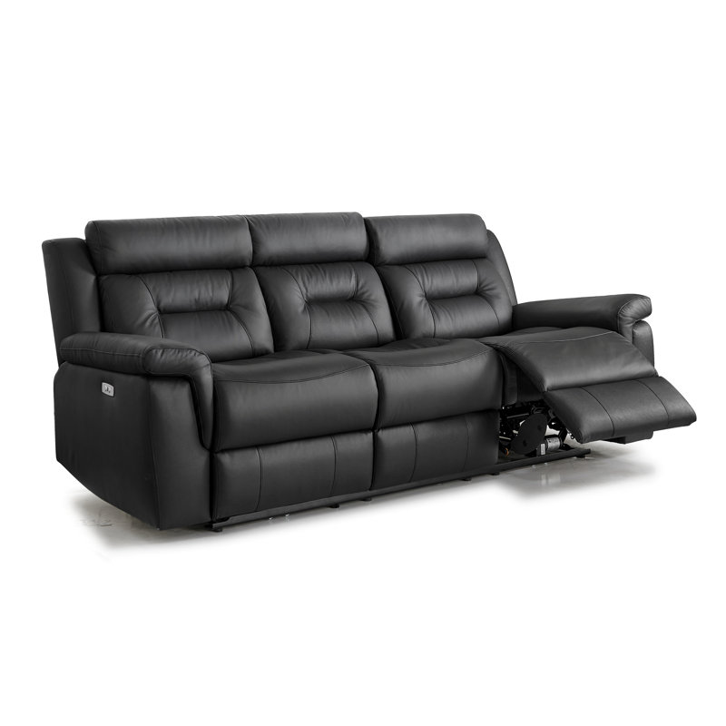 Demea 3 Seater Genuine Leather Electric Recliner